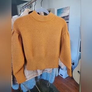 Forever 21 Mustard Ribbed Sweater